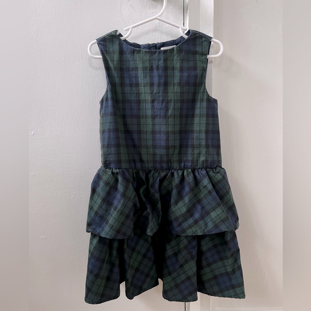 Crewcuts Girls Plaid Poplin Dress size 5